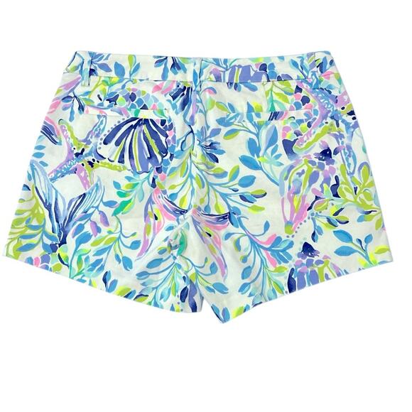 Lilly Pulitzer Callahan Stretch Short Resort White Shell Beach Size 2 - Picture 2 of 7